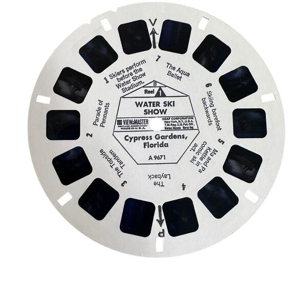 GAF View-Master A 967 CYPRESS GARDENS WATER SKI SHOW 3 Reel Set with Booklet - Picture 9 of 11